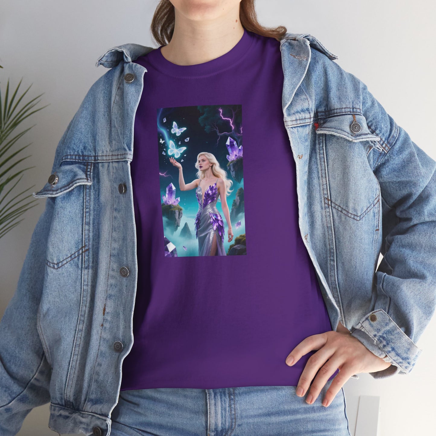 Magical Fairy Graphic Tee, Enchanted Woodland Shirt, Fantasy Apparel, Gift for Nature Lovers, Festival Wear, Unisex Cotton Tee