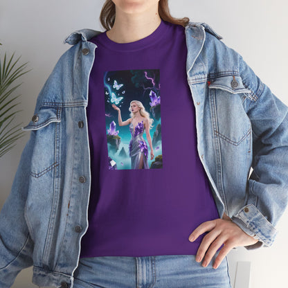 Magical Fairy Graphic Tee, Enchanted Woodland Shirt, Fantasy Apparel, Gift for Nature Lovers, Festival Wear, Unisex Cotton Tee