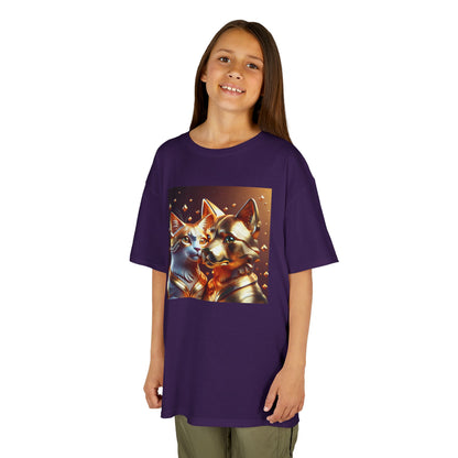 Solid Gold Cat and Dog - Heavy Cotton™ Tee for Children