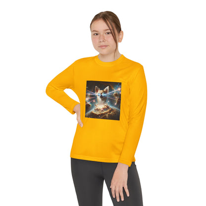 Kids Galaxy Control Long Sleeve Tee, Fierce Teacup Chihuahua Laser Eyes, Funny Shirt, Child's Top, Cute Animal Graphic Tee