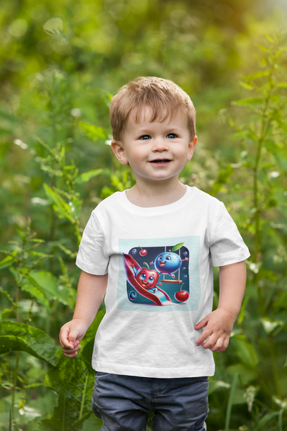Playful Fruits Toddler T-Shirt - Fun Design for Kids