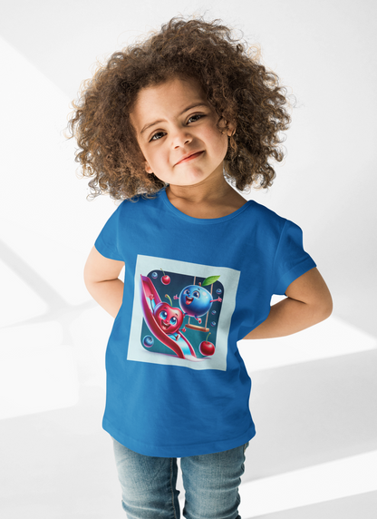 Playful Fruits Toddler T-Shirt - Fun Design for Kids