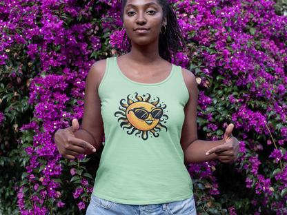 Sunny Vibes Women's Racerback Tank