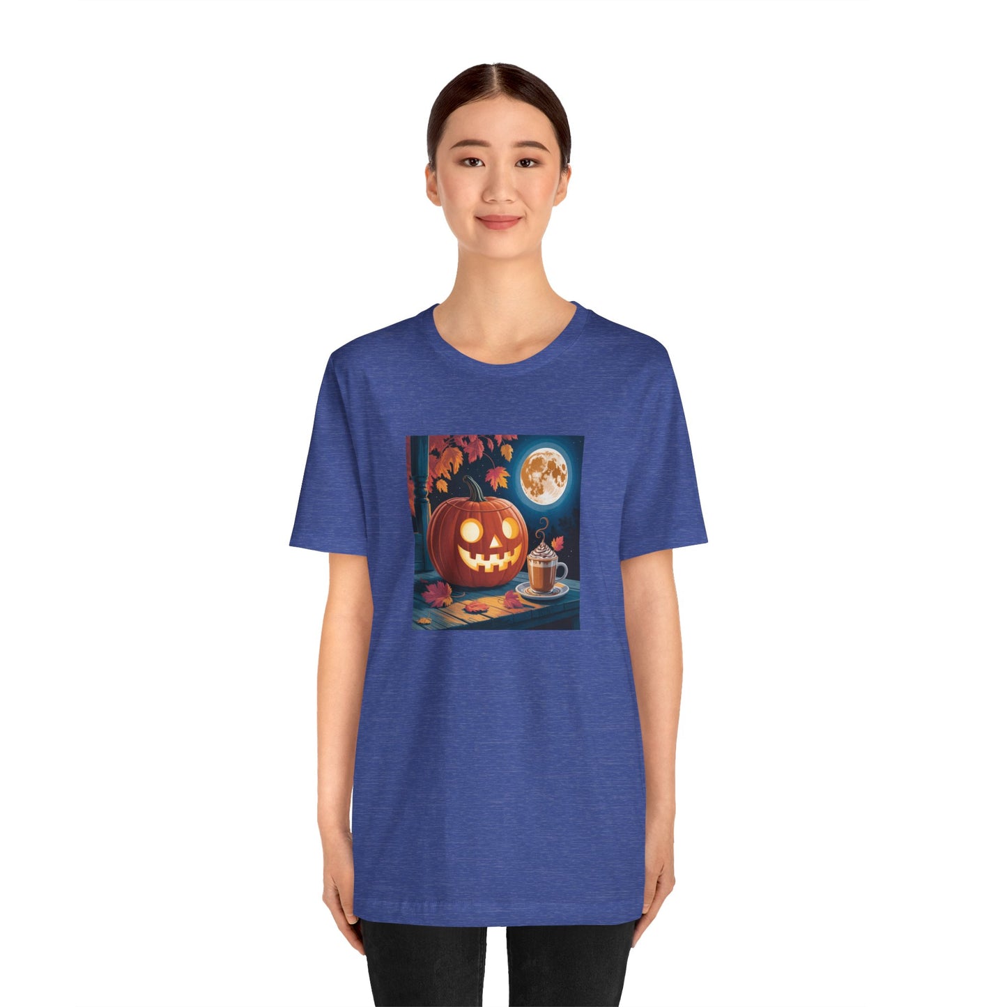 Fall In Love With Fall, Unisex Fall T-Shirt, Halloween Shirt, Cozy Fall Apparel, Seasonal Graphic Tee, Pumpkin Spice Tee