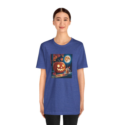 Fall In Love With Fall, Unisex Fall T-Shirt, Halloween Shirt, Cozy Fall Apparel, Seasonal Graphic Tee, Pumpkin Spice Tee