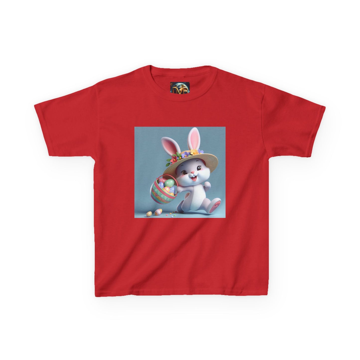 Cute Easter Bunny Kids Tee - Heavy Cotton™ T-Shirt for Spring Celebrations