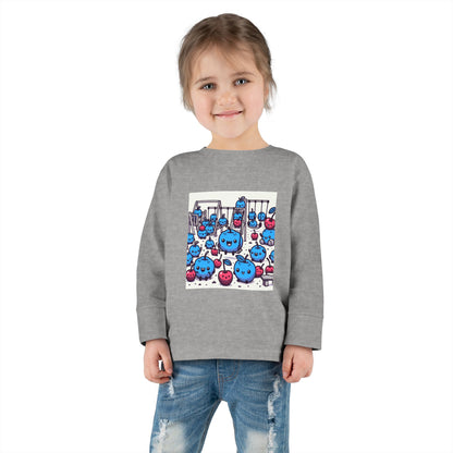 Kids Tee with Blueberries and Cherries Playground Design