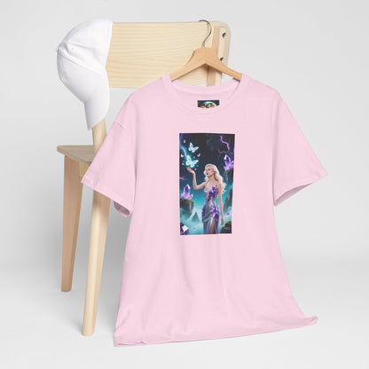 Magical Fairy Graphic Tee, Enchanted Woodland Shirt, Fantasy Apparel, Gift for Nature Lovers, Festival Wear, Unisex Cotton Tee
