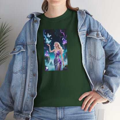 Magical Fairy Graphic Tee, Enchanted Woodland Shirt, Fantasy Apparel, Gift for Nature Lovers, Festival Wear, Unisex Cotton Tee