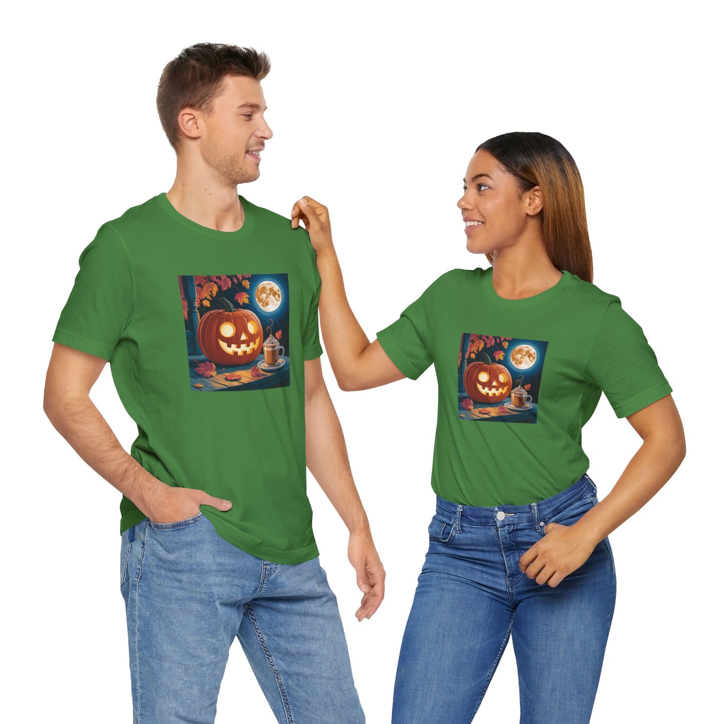 Fall In Love With Fall, Unisex Fall T-Shirt, Halloween Shirt, Cozy Fall Apparel, Seasonal Graphic Tee, Pumpkin Spice Tee