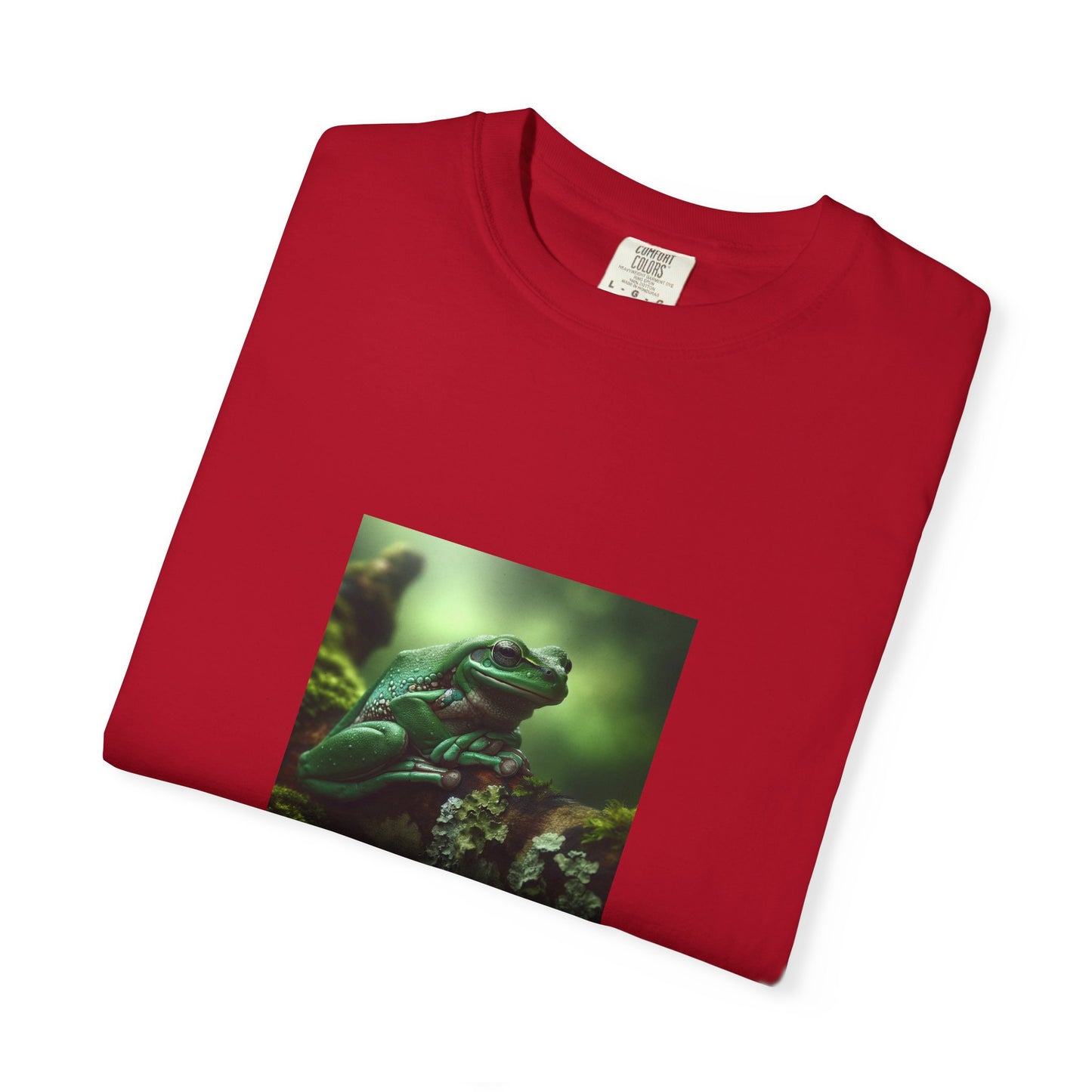 Green Tree Frog Unisex Garment-Dyed T-shirt