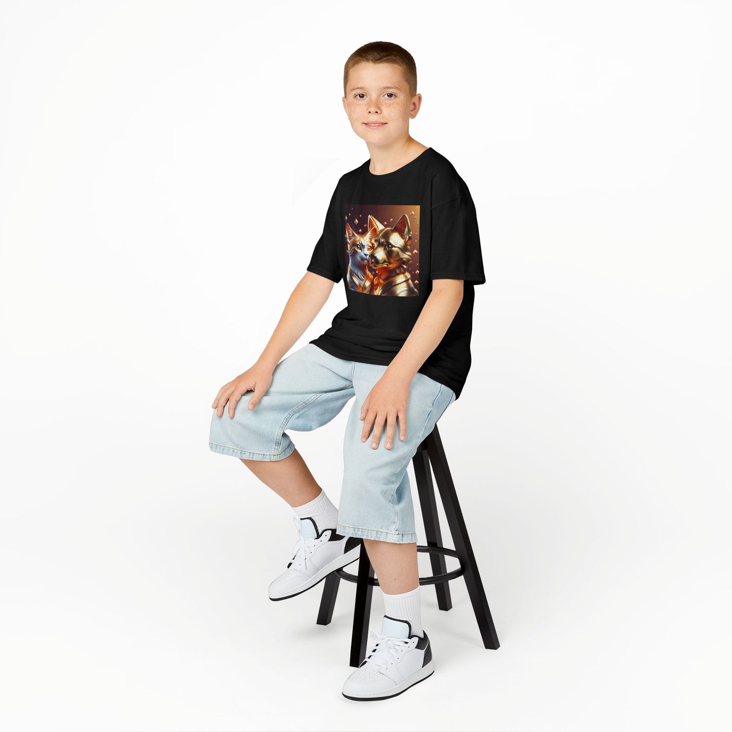 Solid Gold Cat and Dog - Heavy Cotton™ Tee for Children