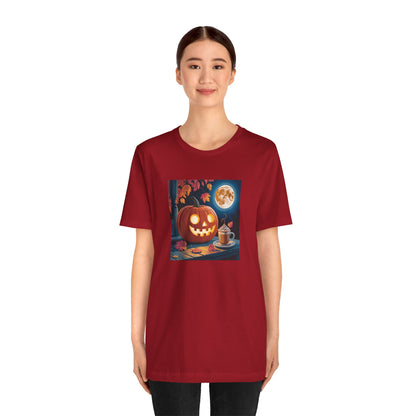 Fall In Love With Fall, Unisex Fall T-Shirt, Halloween Shirt, Cozy Fall Apparel, Seasonal Graphic Tee, Pumpkin Spice Tee