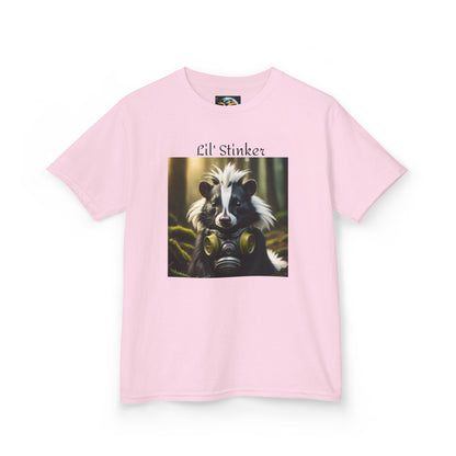 Kids Tee, Little Stinker Skunk Gas Mask Funny T-Shirt for Boys and Girls, Children's Clothing, Animal Lover Gift, Cute Kids