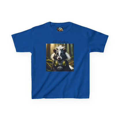 Kids Tee, Little Stinker Skunk Gas Mask Funny T-Shirt for Boys and Girls, Children's Clothing, Animal Lover Gift, Cute Kids