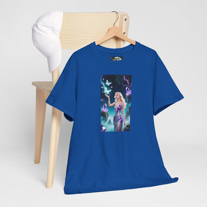 Magical Fairy Graphic Tee, Enchanted Woodland Shirt, Fantasy Apparel, Gift for Nature Lovers, Festival Wear, Unisex Cotton Tee