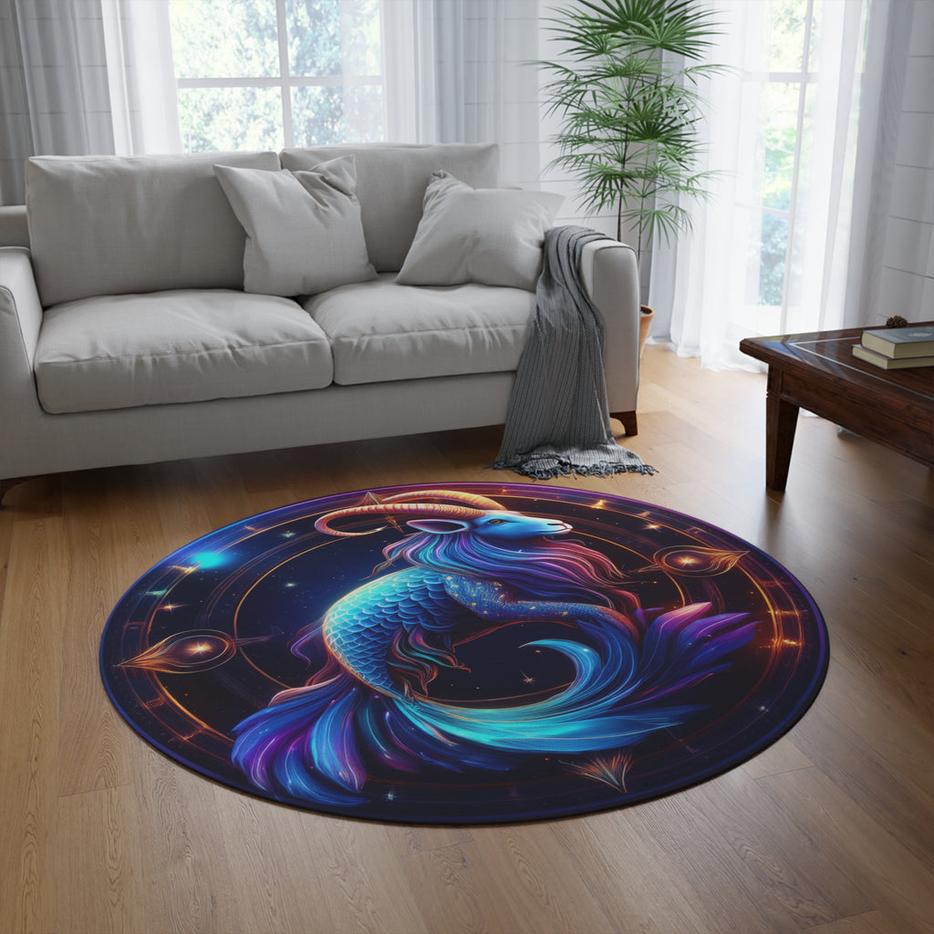 Capricorn Pride! Astrology Space Rug - Bohemian Decor for Home & Office