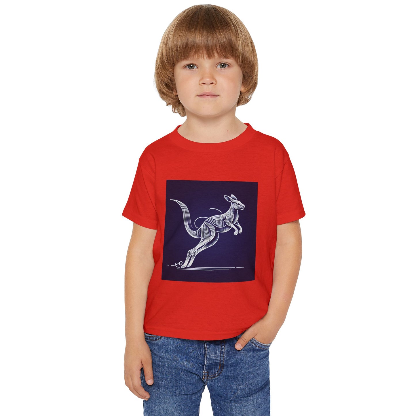 Kangaroo Design Toddler T-Shirt - Fun and Playful Kids Apparel