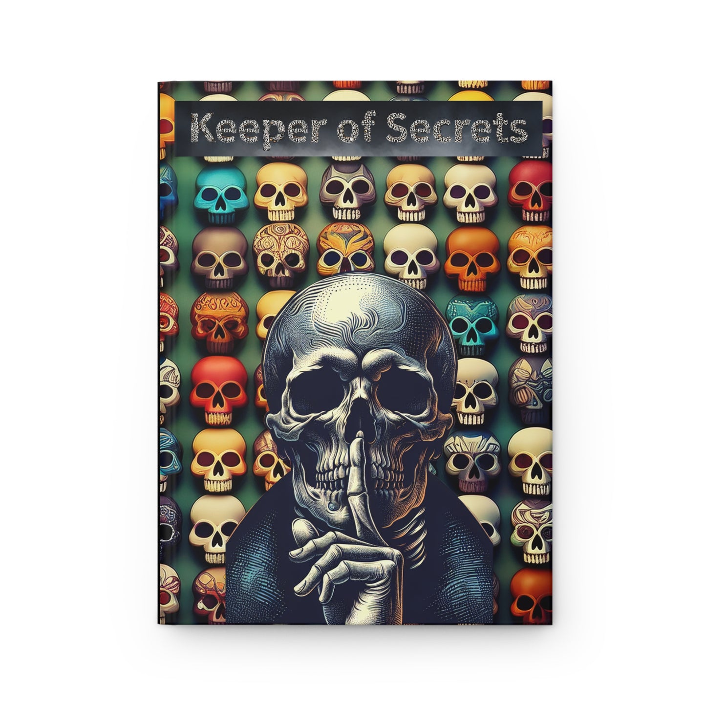 Skull Art Hardcover Journal - Keeper of Secrets