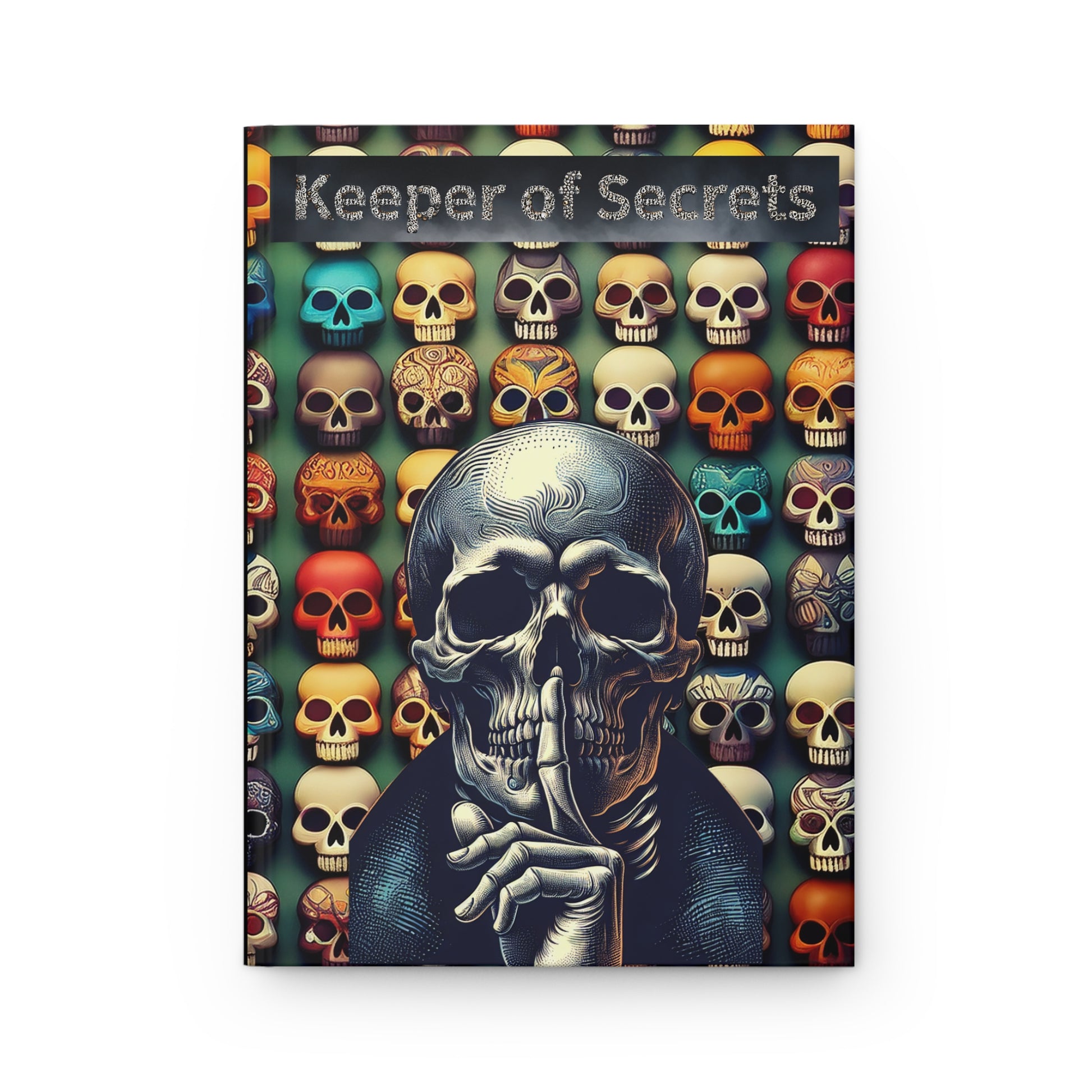 Skull Art Hardcover Journal - Keeper of Secrets