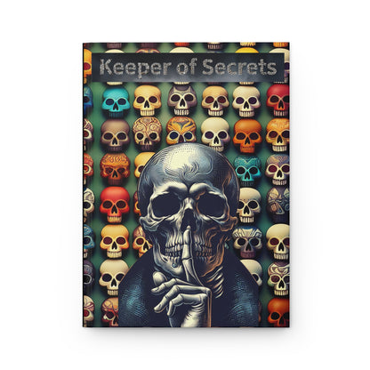 Skull Art Hardcover Journal - Keeper of Secrets