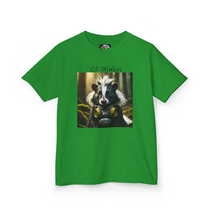 Kids Tee, Little Stinker Skunk Gas Mask Funny T-Shirt for Boys and Girls, Children's Clothing, Animal Lover Gift, Cute Kids