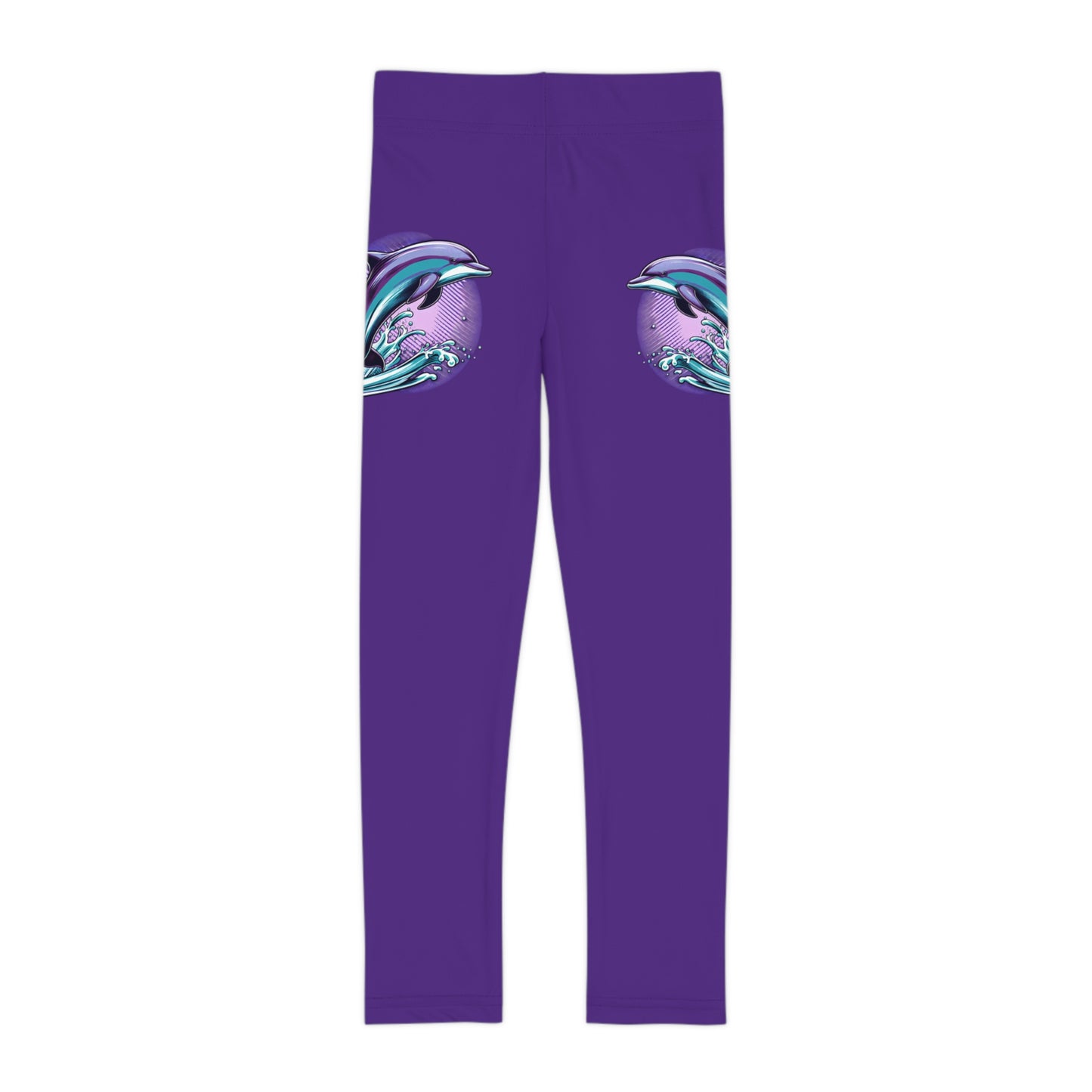 Colorful Dolphin Kids Leggings - Fun & Stylish Activewear for Young Explorers