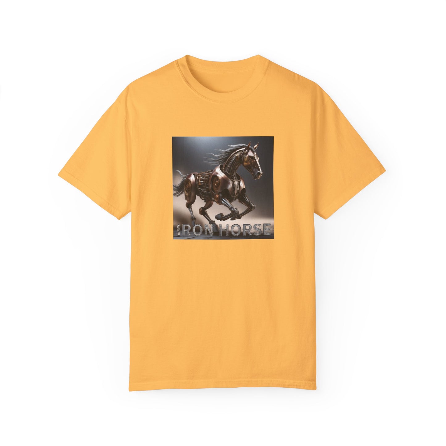 Iron Horse Unisex Garment-Dyed T-Shirt - Equestrian Vintage Style