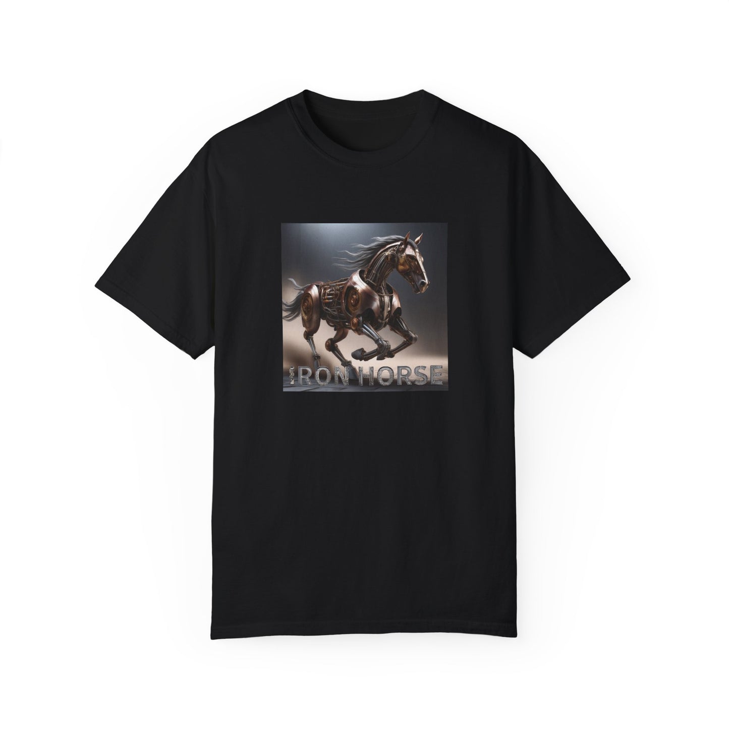 Iron Horse Unisex Garment-Dyed T-Shirt - Equestrian Vintage Style