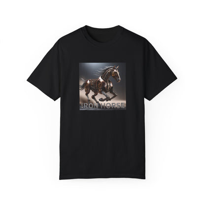 Iron Horse Unisex Garment-Dyed T-Shirt - Equestrian Vintage Style