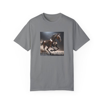Iron Horse Unisex Garment-Dyed T-Shirt - Equestrian Vintage Style