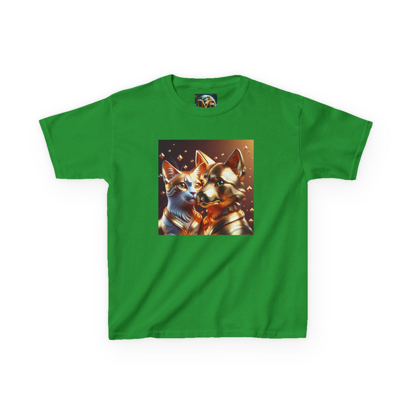 Solid Gold Cat and Dog - Heavy Cotton™ Tee for Children