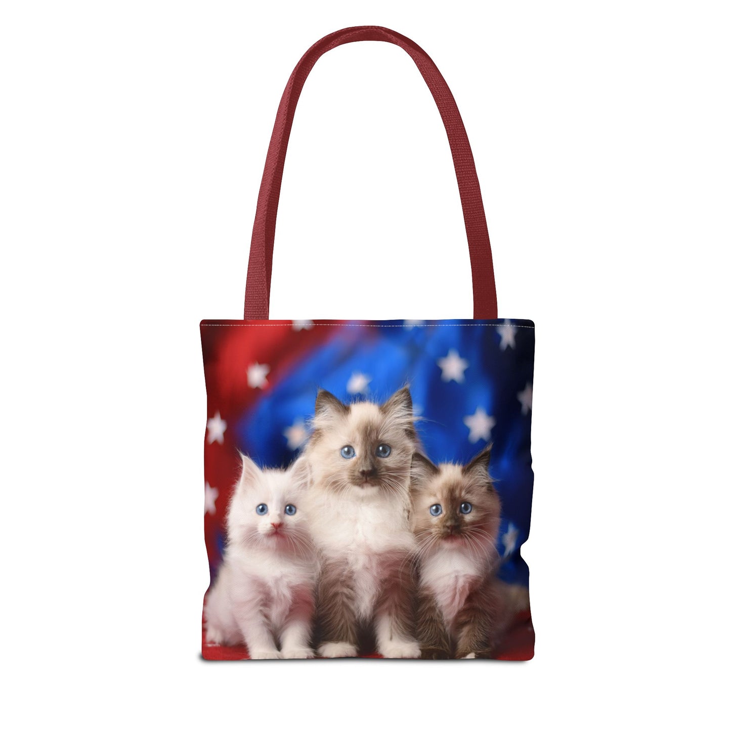 Patriotic Ragdoll Kittens Tote Bag