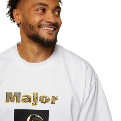 Oversized Tee - Major Drippage Gold Faucet Print Shirt for Men