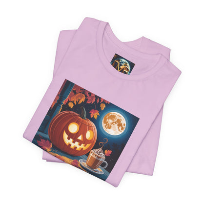 Fall In Love With Fall, Unisex Fall T-Shirt, Halloween Shirt, Cozy Fall Apparel, Seasonal Graphic Tee, Pumpkin Spice Tee