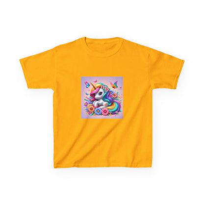 Colorful Unicorn Kids Tee Shirt, Girl's Rainbow T-Shirt, Cute Toddler Clothing, Magical Fantasy Top, Children's Graphic Tee