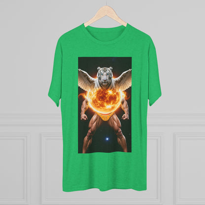Tigga Sola Mascula Tri-Blend Unisex Crew Shirt | Perfect for Gift Giving, Casual Wear, Pet Lovers, and Wildlife Enthusiasts