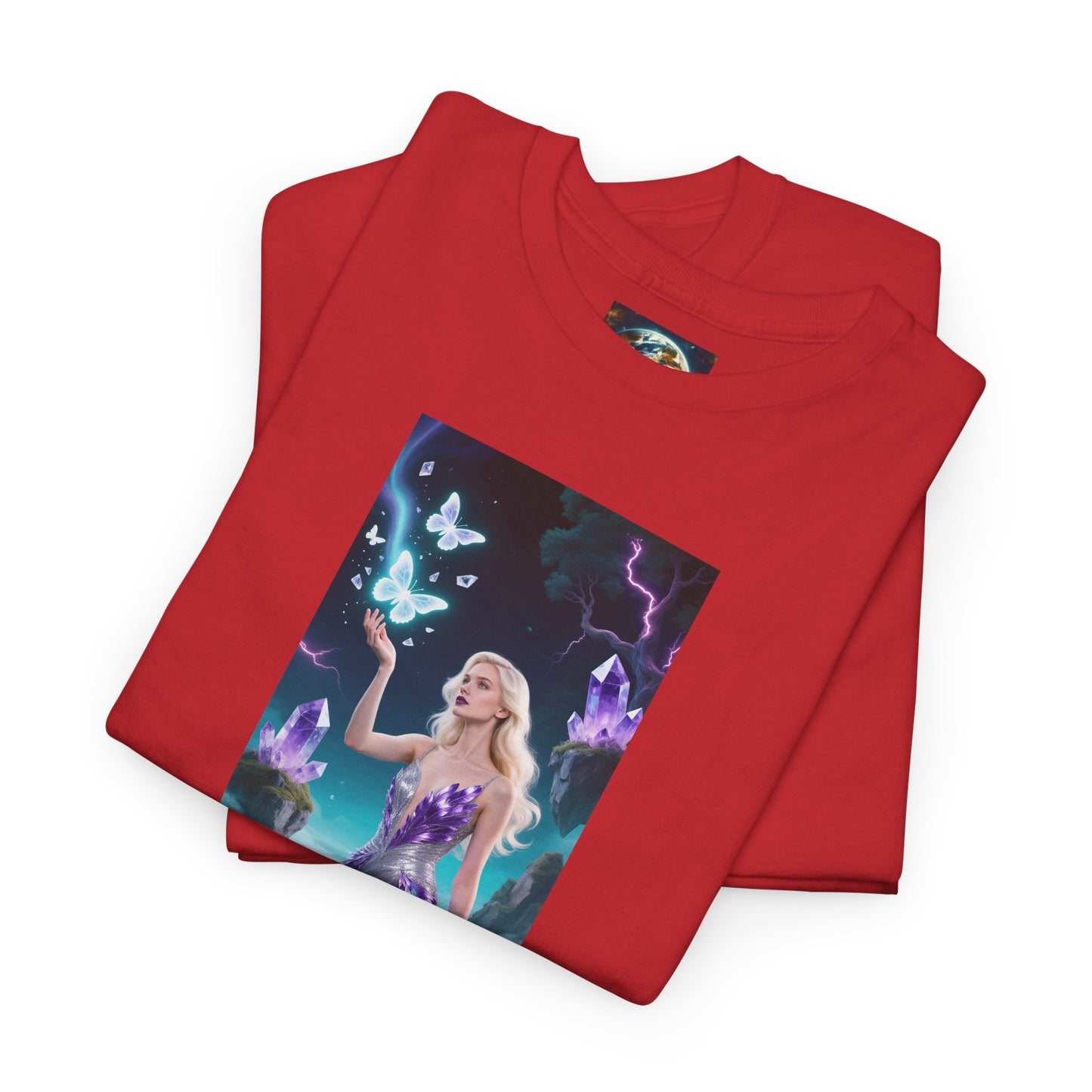 Magical Fairy Graphic Tee, Enchanted Woodland Shirt, Fantasy Apparel, Gift for Nature Lovers, Festival Wear, Unisex Cotton Tee