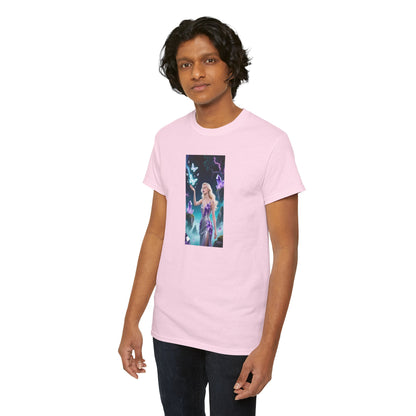 Magical Fairy Graphic Tee, Enchanted Woodland Shirt, Fantasy Apparel, Gift for Nature Lovers, Festival Wear, Unisex Cotton Tee