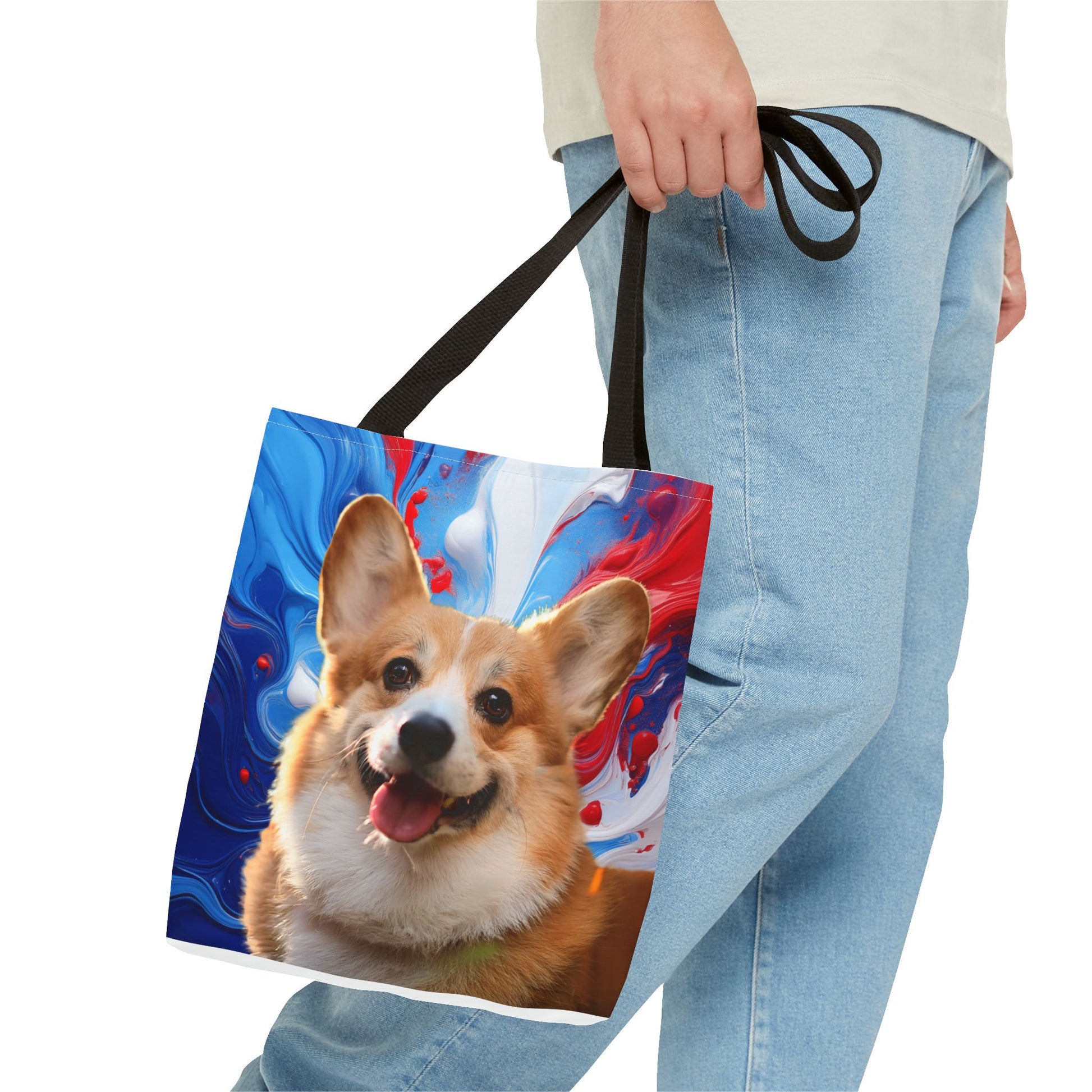 Vibrant Corgi Tote Bag - Perfect for Dog Lovers
