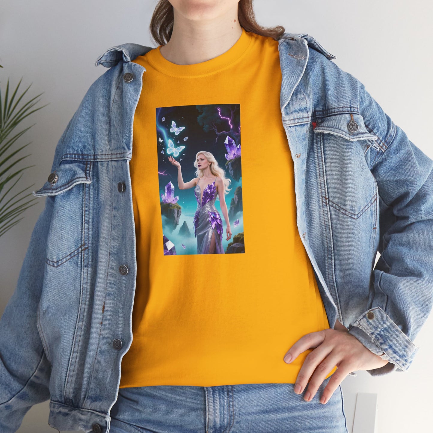 Magical Fairy Graphic Tee, Enchanted Woodland Shirt, Fantasy Apparel, Gift for Nature Lovers, Festival Wear, Unisex Cotton Tee