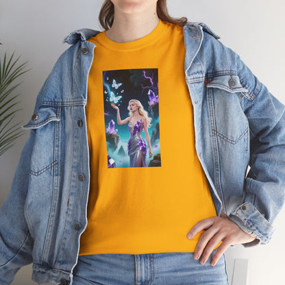 Magical Fairy Graphic Tee, Enchanted Woodland Shirt, Fantasy Apparel, Gift for Nature Lovers, Festival Wear, Unisex Cotton Tee