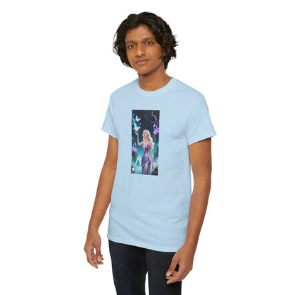 Magical Fairy Graphic Tee, Enchanted Woodland Shirt, Fantasy Apparel, Gift for Nature Lovers, Festival Wear, Unisex Cotton Tee