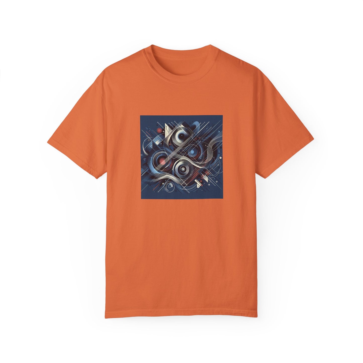Vibrant Graphic Unisex Garment-Dyed T-Shirt - Cool Modern Art Design