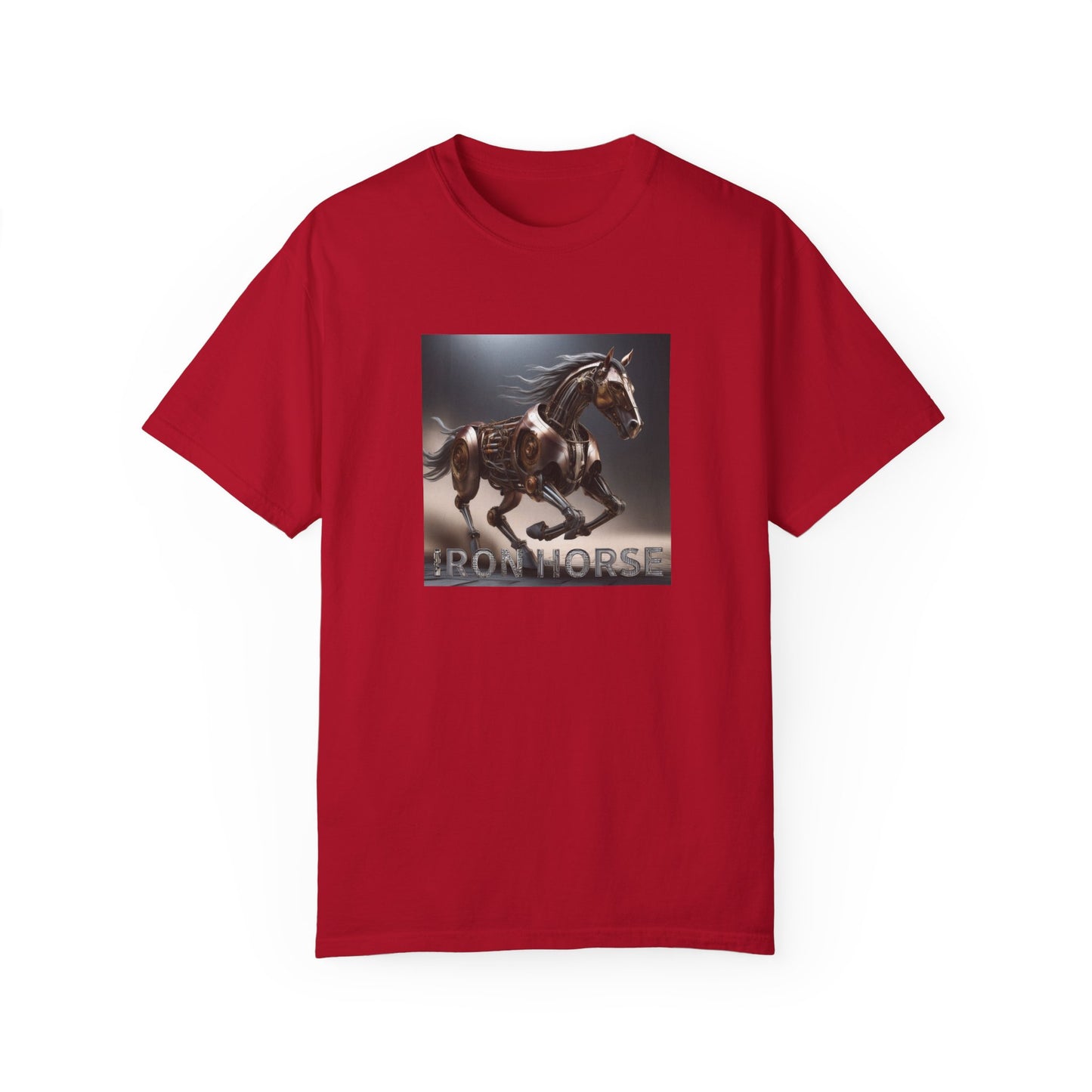 Iron Horse Unisex Garment-Dyed T-Shirt - Equestrian Vintage Style