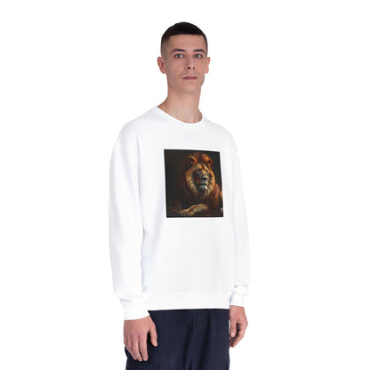 Majestic Lion Unisex Crewneck Sweatshirt - Cozy Animal Print Apparel