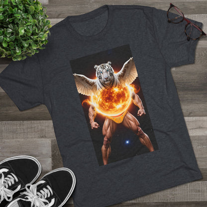 Tigga Sola Mascula Tri-Blend Unisex Crew Shirt | Perfect for Gift Giving, Casual Wear, Pet Lovers, and Wildlife Enthusiasts