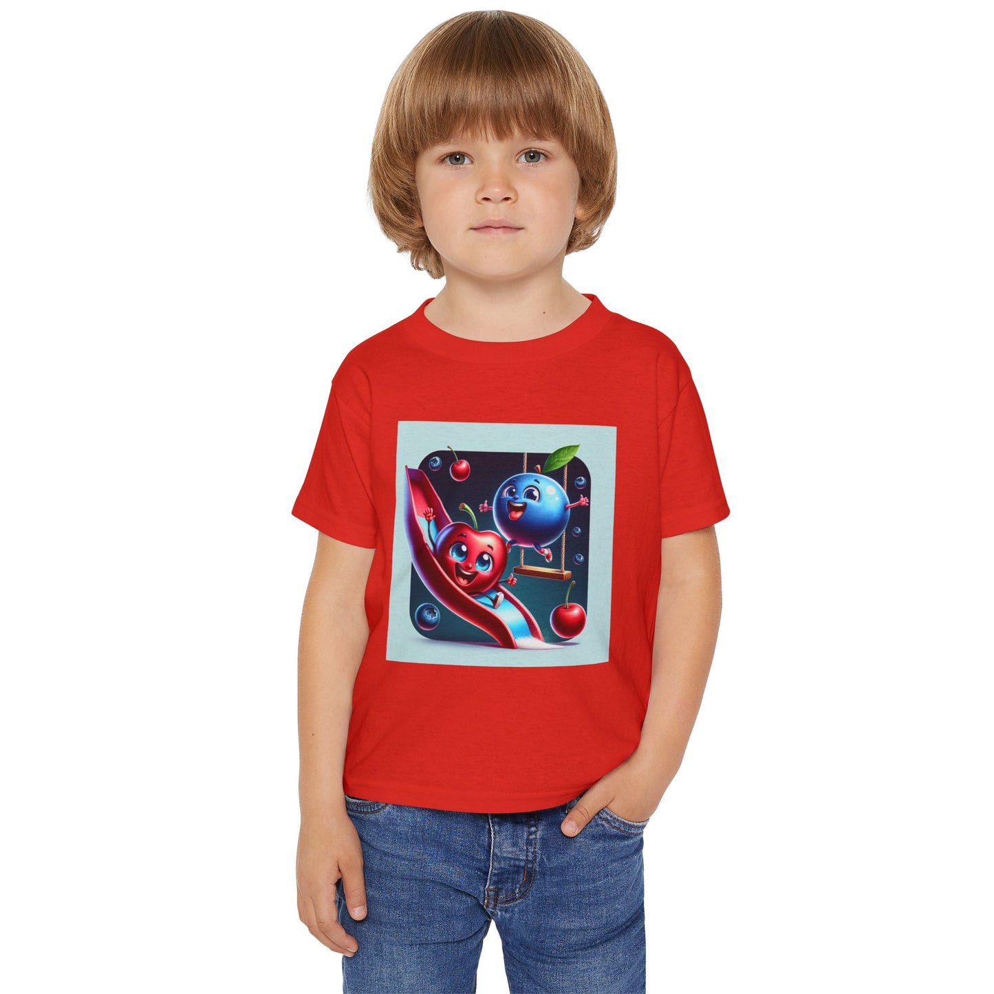 Playful Fruits Toddler T-Shirt - Fun Design for Kids