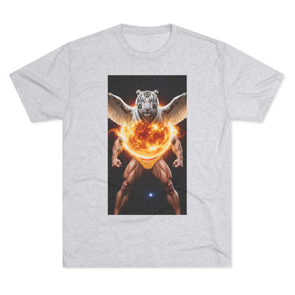 Tigga Sola Mascula Tri-Blend Unisex Crew Shirt | Perfect for Gift Giving, Casual Wear, Pet Lovers, and Wildlife Enthusiasts