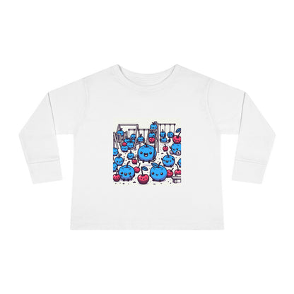 Kids Tee with Blueberries and Cherries Playground Design